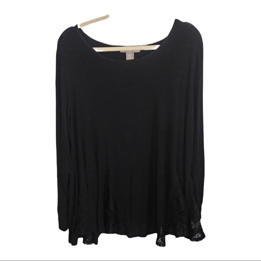 Kate & Mallory Black Top size 2x